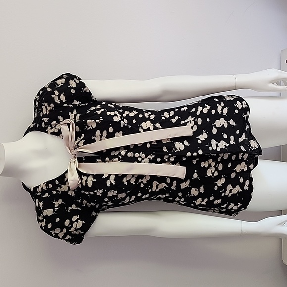 Forever XXI Black tie neck top - Picture 12 of 13